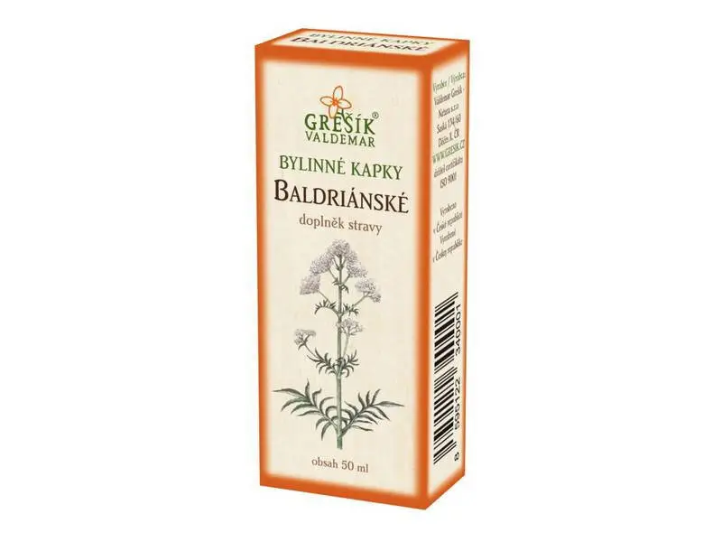 GREŠÍK BYLINNÉ KVAPKY BALDERIÁNSKE 1x50 ml