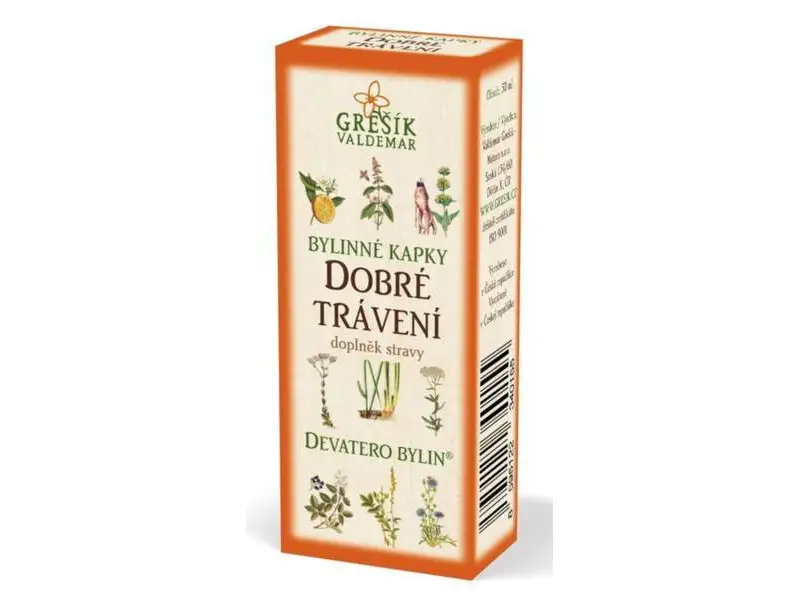 GREŠÍK BYLINNÉ KVAPKY DOBRÉ TRÁVENIE 1x50 ml