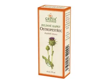 GREŠÍK BYLINNÉ KVAPKY OSTROPESTREC 1x50 ml