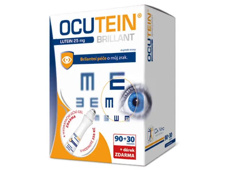 OCUTEIN BRILLANT LUTEIN 25 MG 60TAB+ KVAPKY 15ML