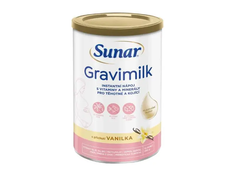 Sunar Gravimilk s príchuťou vanilka instantný mliečny nápoj 450 g