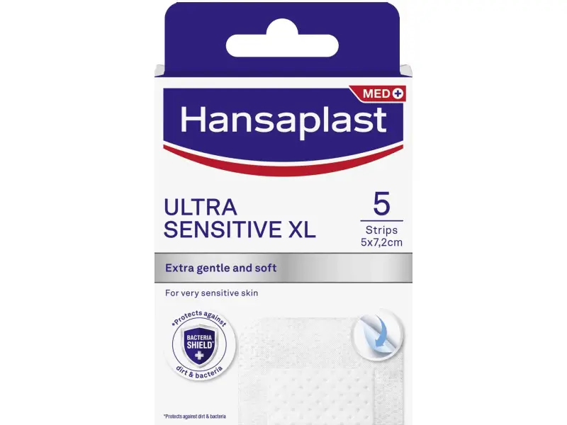 Hansaplast SILICONE SOFT XL ULTRA SENSITIVE náplasť 1x5 ks