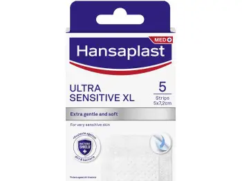 Hansaplast SILICONE SOFT XL ULTRA SENSITIVE náplasť 1x5 ks