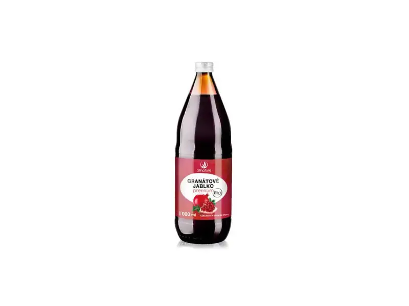 Allnature GRANÁTOVÉ JABLKO premium BIO šťava   1000 ml