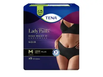 TENA Lady Pants PLUS NOIR MEDIUM (čierne) 9 ks