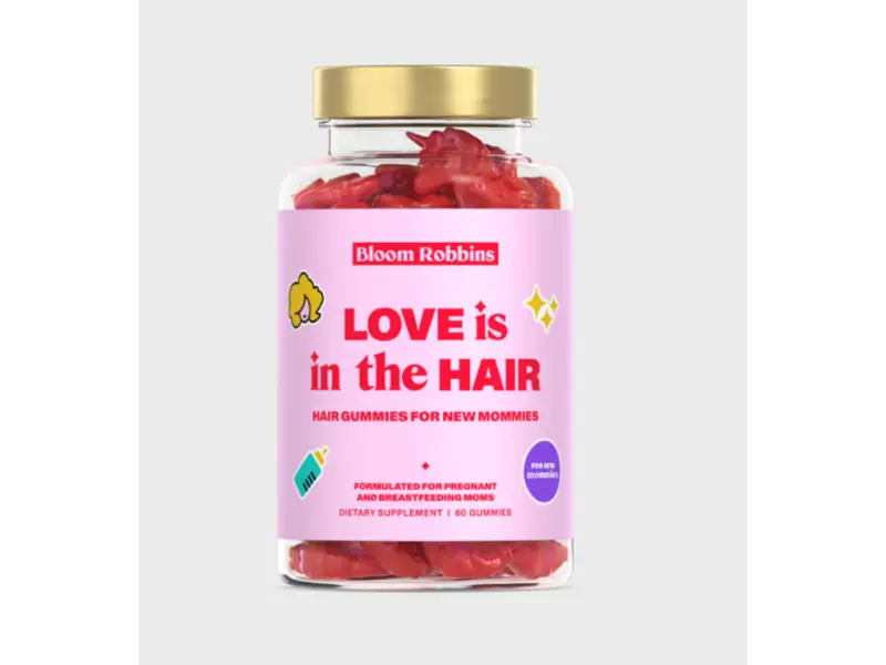 Bloom Robbins LOVE is in the HAIR pre mamičky žuvacie cukríky, jednorožci 1x60 ks