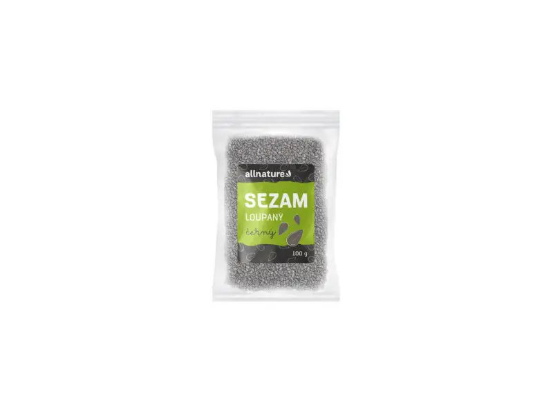 Allnature SEZAM čierny lúpaný   100 g