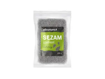 Allnature SEZAM čierny lúpaný   100 g