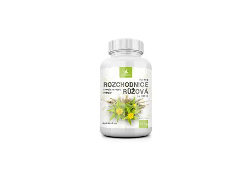 Allnature ROZCHODNICA RUŽOVÁ 500 mg   60 cps