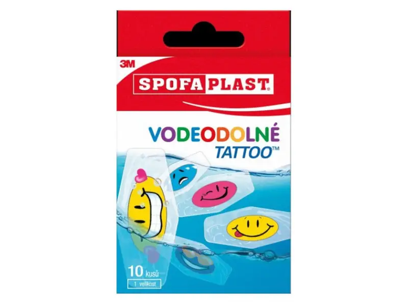 3M SPOFAPLAST 115N Tattoo vodeodolné náplasti 26 mm x 57 mm 10 kusov