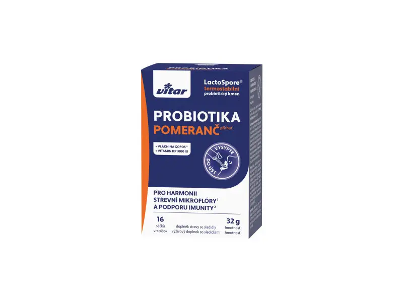 VITAR PROBIOTIKA + vláknina + vitamíny C a D3 1ks