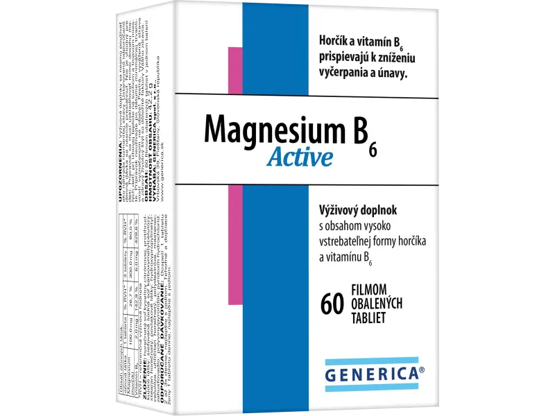 GENERICA Magnesium B6 Active 60tbl