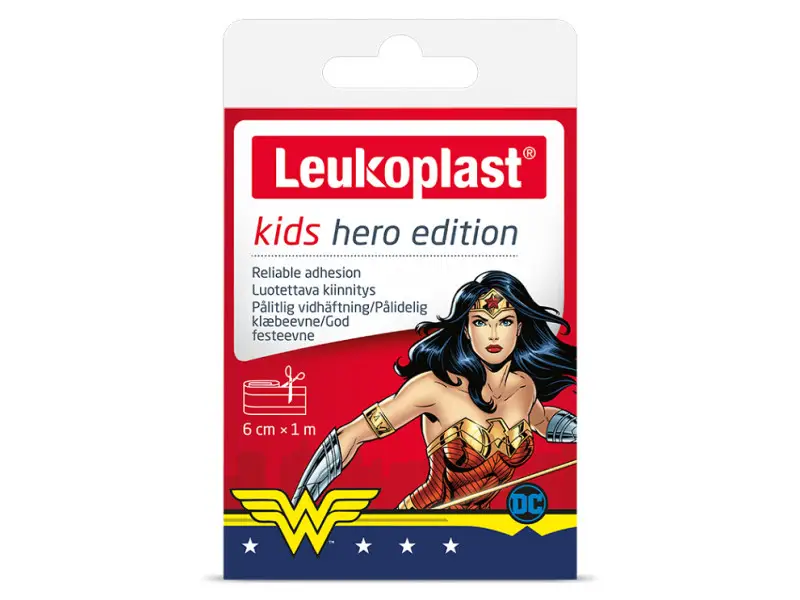 LEUKOPLAST KIDS WONDER WOMAN 6 cm x 1 m