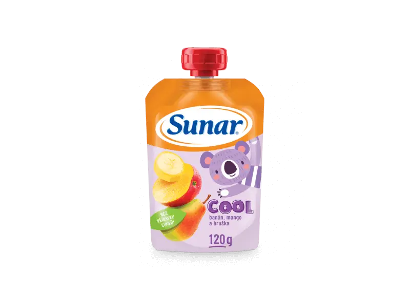 Sunar Cool ovocie hruška, mango, banán 120g