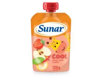 Sunar Cool ovocie jahoda, banán, jablko 120g