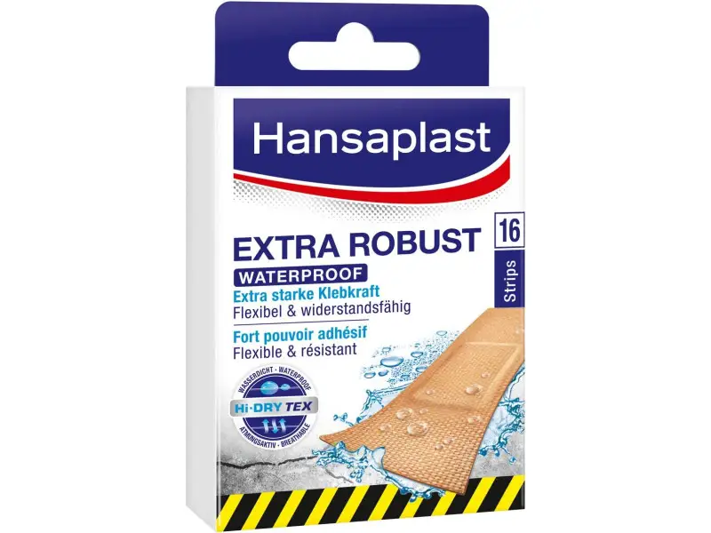 Hansaplast EXTRA ROBUST Waterproof odolná náplasť 1x16 ks