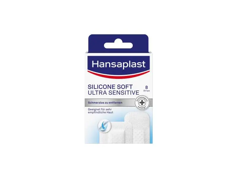 Hansaplast SILICONE SOFT ULTRA SENSITIVE náplasť 1x8 ks