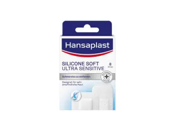 Hansaplast SILICONE SOFT ULTRA SENSITIVE náplasť 1x8 ks