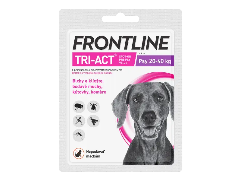 Frontline Tri-Act pro psy Spot-on L (20-40 kg) 