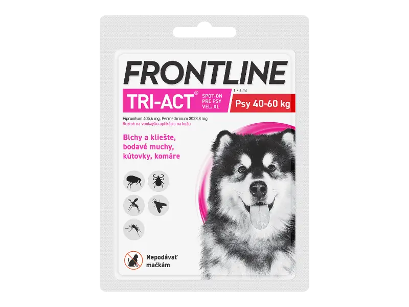 Frontline Tri-Act pro psy Spot-on XL (40-60 kg) 1