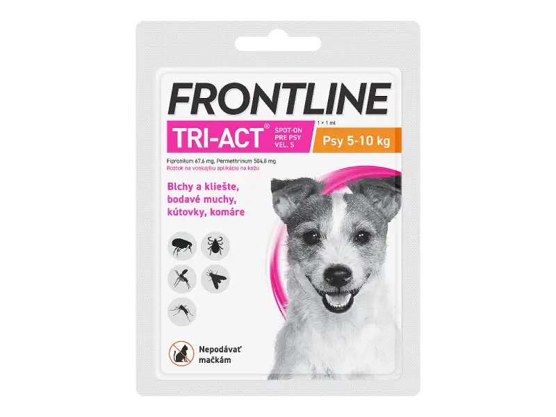 Frontline Tri-Act pro psy Spot-on S (5-10 kg) 