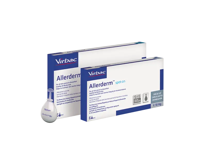 VIRBAC Allerderm spot on 6x2ml pre psov a mačky do 10 kg