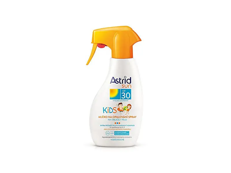 ASTRID SUN Detské mlieko na opaľovanie OF 30 v spreji 200 ml