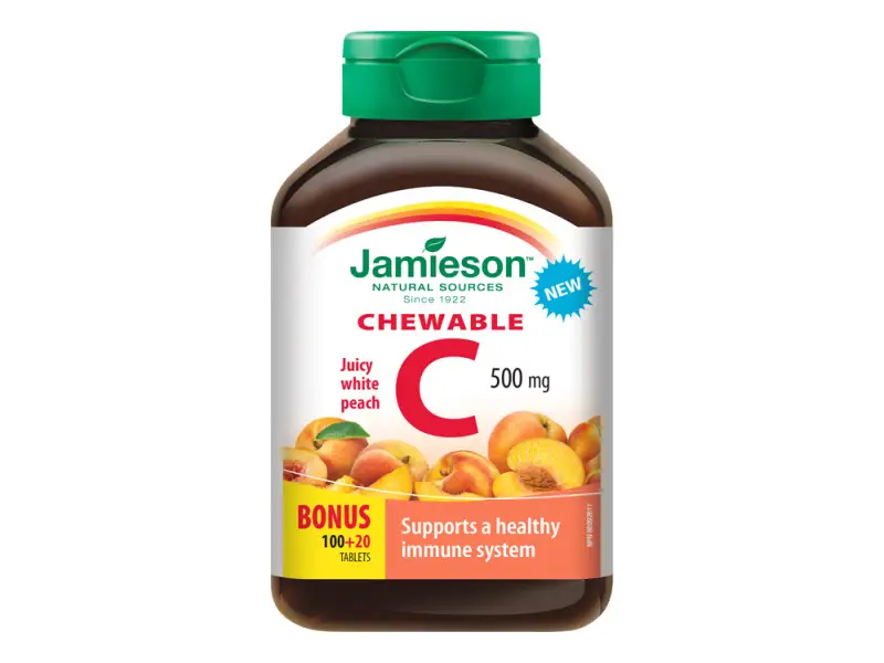 JAMIESON VITAMÍN C 500 mg broskyňa 120tbl