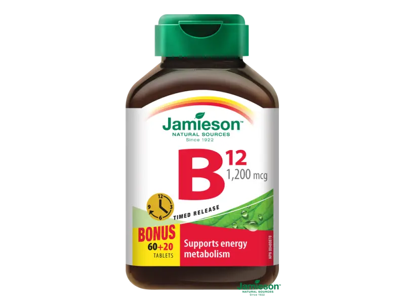 JAMIESON VITAMÍN B12 1200μg 80tbl