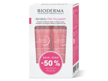 BIODERMA SENSIBIO Gel Moussant DUOPACK 1+1 200 ml + 200ml