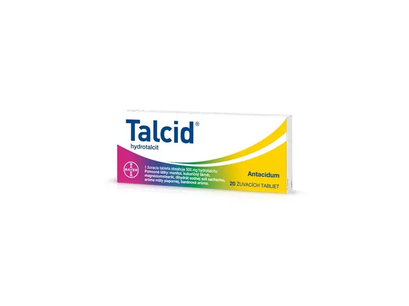 TALCID žuvacie tablety 20 tbl