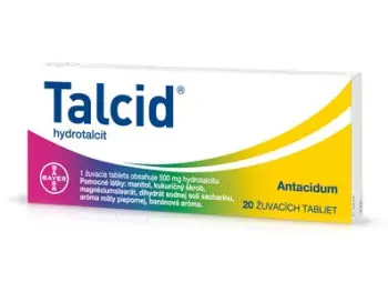TALCID žuvacie tablety 20 tbl