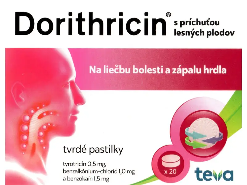 Dorithricin s príchuťou lesných plodov 20 ks