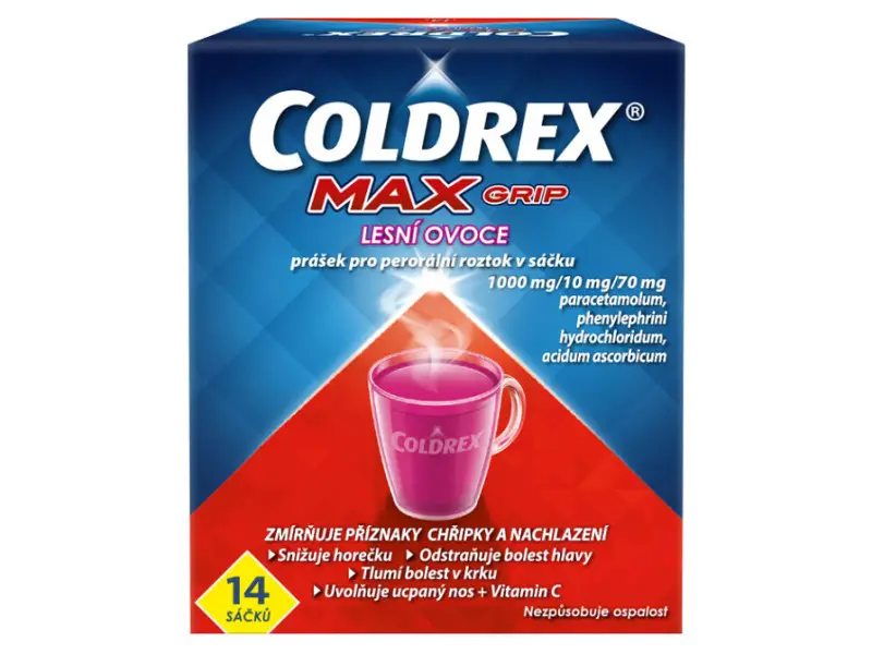 Coldrex MaxGrip 14 ks Lesné ovocie