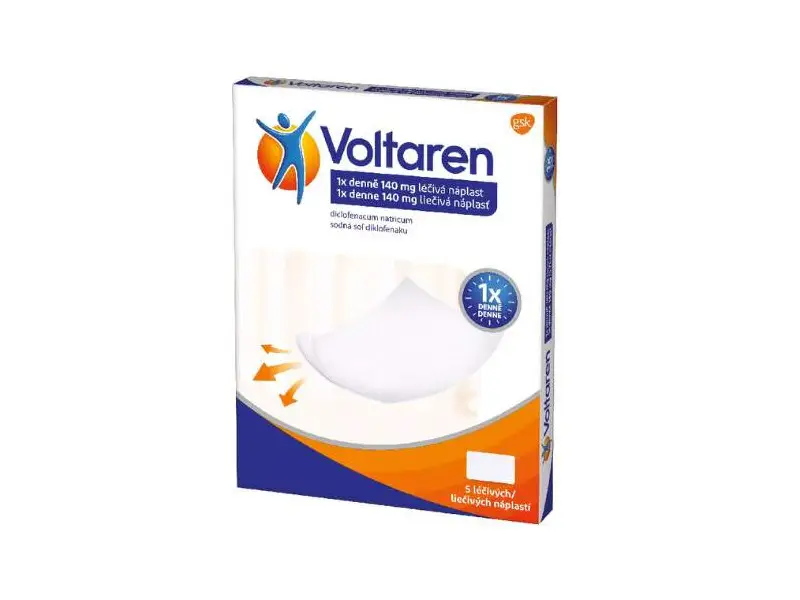 Voltaren 1x DENNE LIEČIVÁ NÁPLASŤ 5x140mg