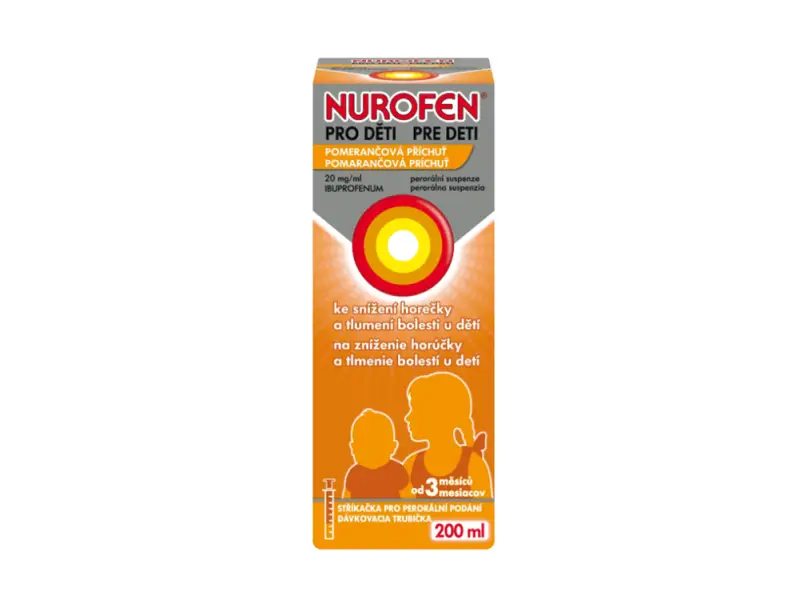 NUROFEN PRE DETI POMARANČ 200ml sirup