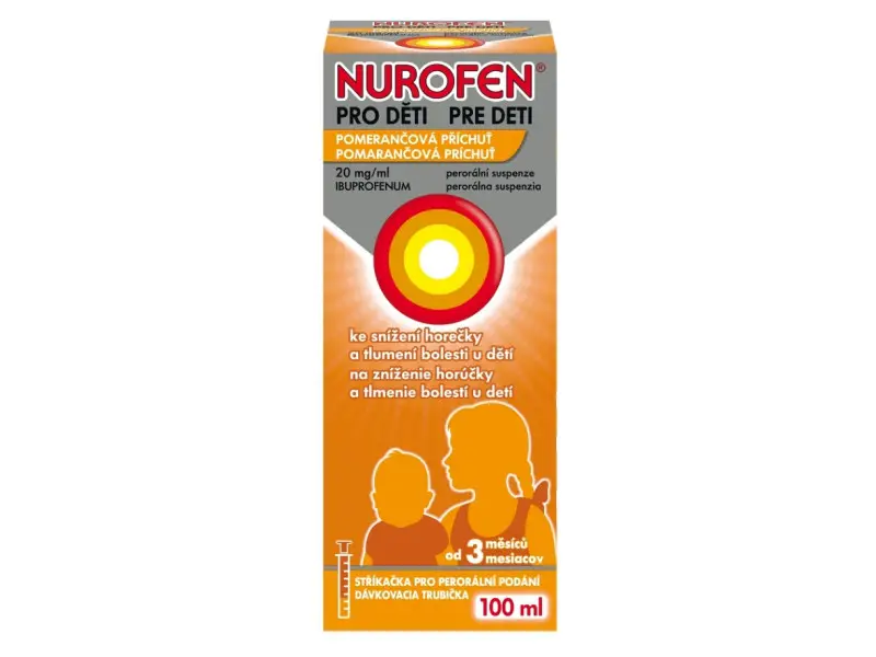 Nurofen pre deti, perorálna suspenzia 100ml