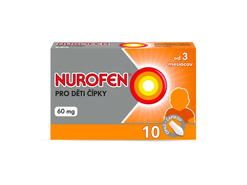 Nurofen pre deti čapíky 60 mg 10 ks 