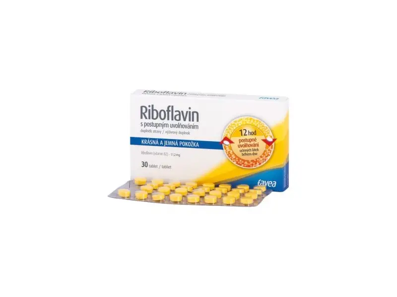 favea Riboflavín  s postupným uvolňovaním  30 tbl