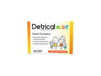 DETRICAL Kids vitamín D s kolovou príchuťou 30 pastiliek