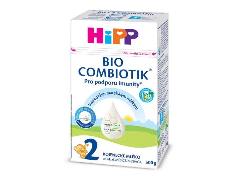 HiPP 2 BIO Combiotik následná mliečna výživa (od ukončeného 6. mesiaca) 1x500 g