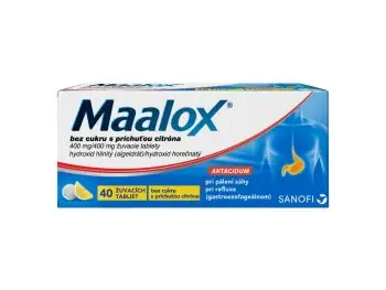 MAALOX  žuvacie tablety 40 tbl príchuť citrón