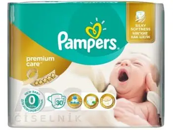 PAMPERS PREMIUM CARE 0 Newborn 30 ks