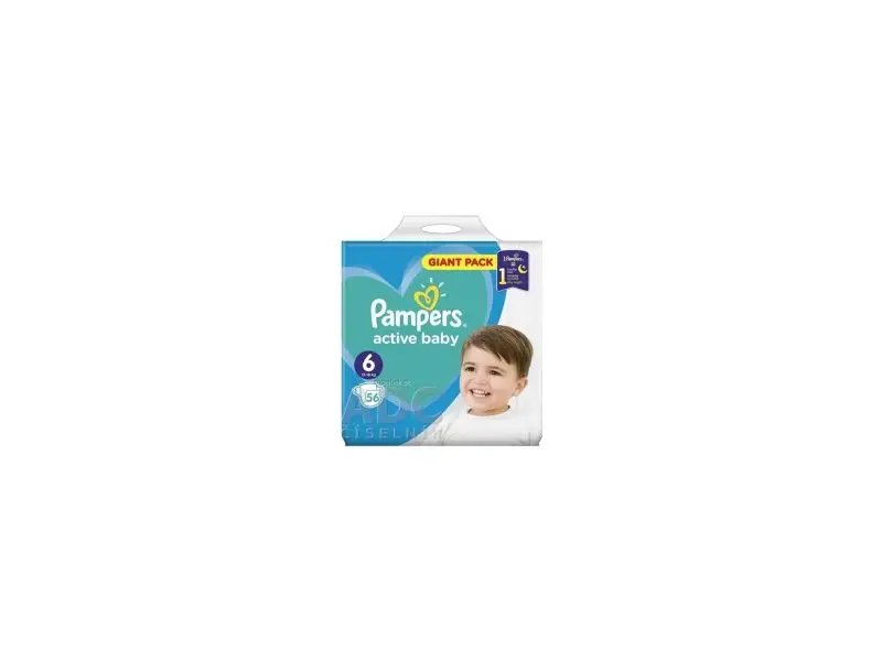 PAMPERS active baby Giant Pack 6 ExtraLarge 56 ks