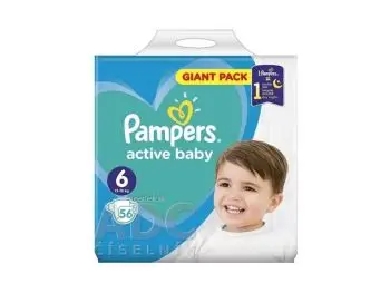 PAMPERS active baby Giant Pack 6 ExtraLarge 56 ks