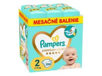 PAMPERS PREMIUM CARE 2 detské plienky   4-8 kg  224 ks