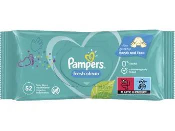 PAMPERS Baby Wipes Fresh Clean  52 ks