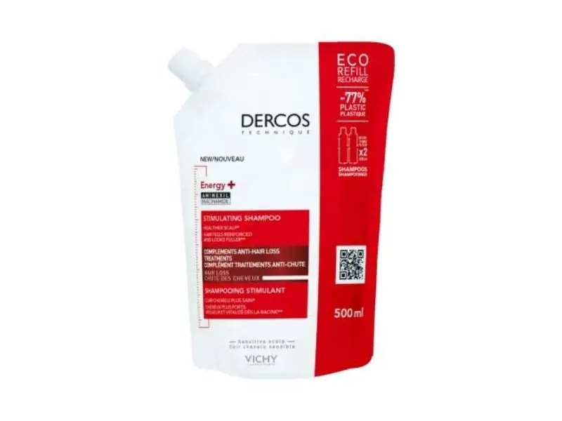 VICHY DERCOS ENERGISANT POSILŇUJÚCI  šampón 500ml REFILL