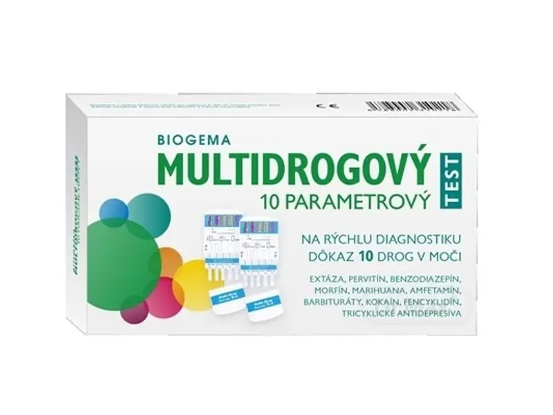 BIOGEMA multidrogový test zo slín 10 parametrový