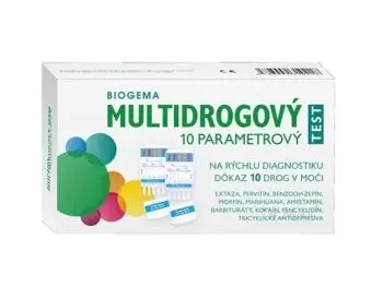 BIOGEMA multidrogový test zo slín 10 parametrový - 2kusy v balení